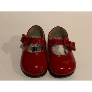 Rachel joy Red little Girl Shoes Size 3 M.